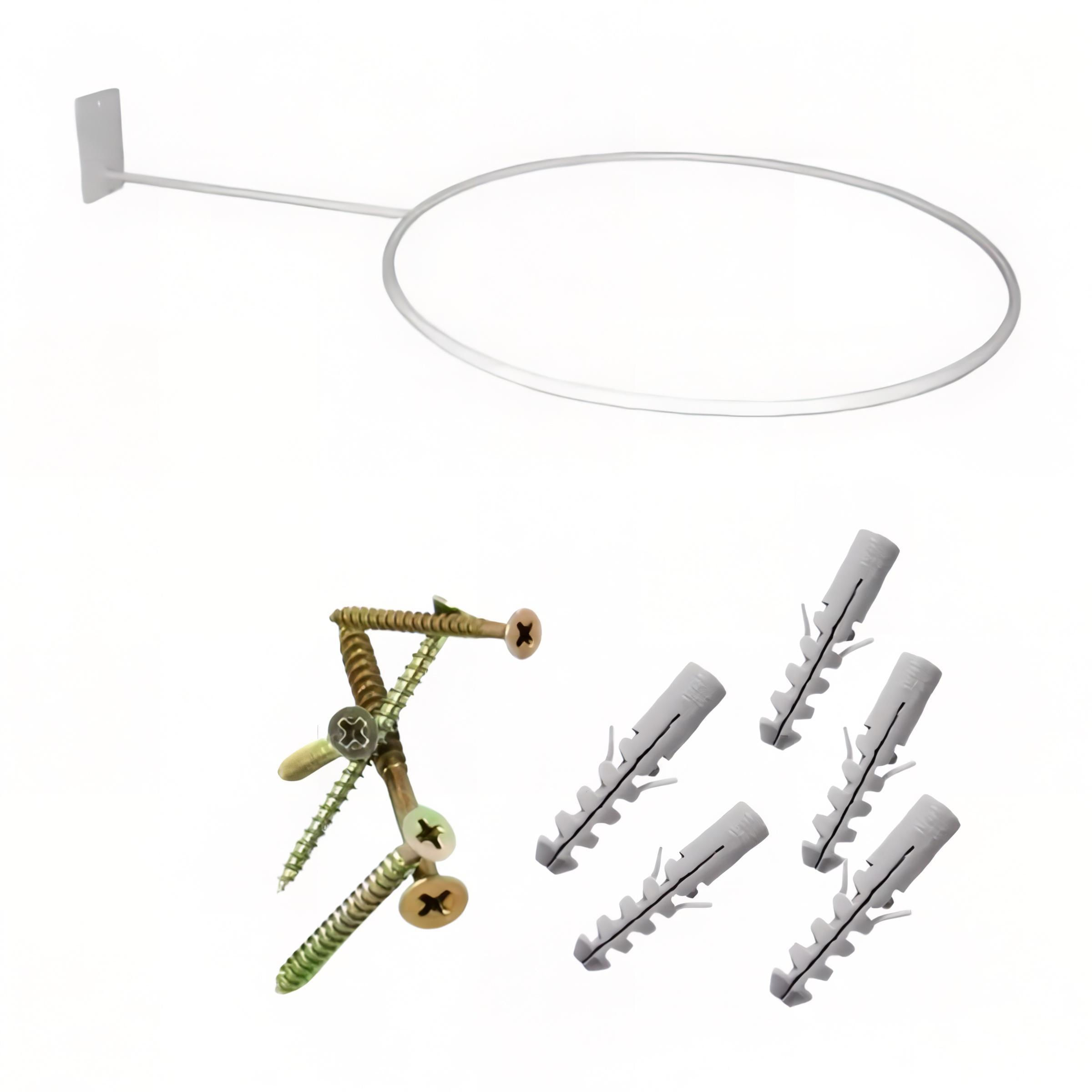 Miniatura Kit 02 Suporte De Bola Pilates Grande Branco