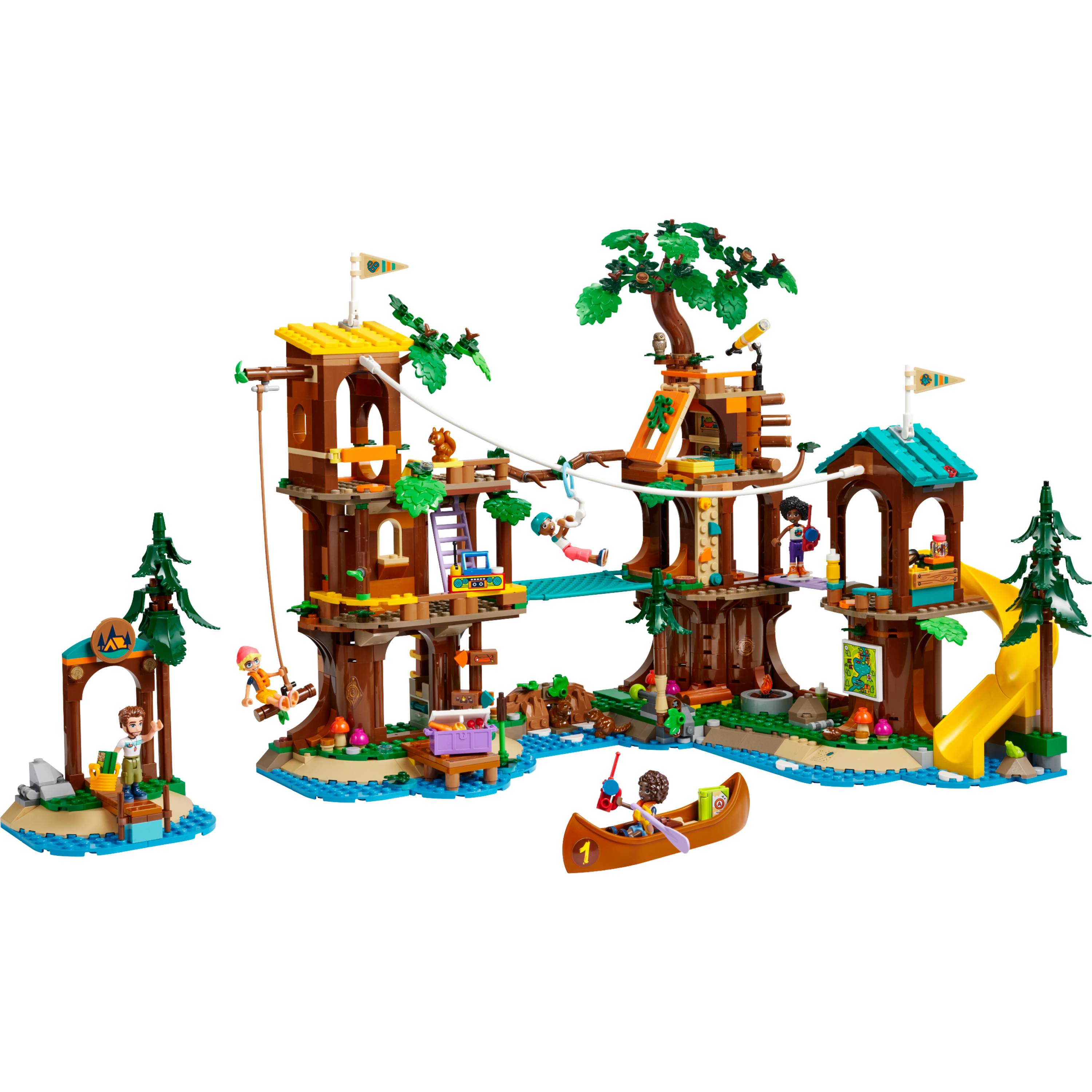 Miniatura LEGO Friends - Casa na árvore do acampamento de aventura