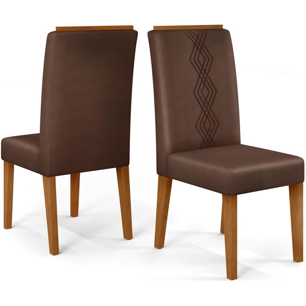 Kit 6 Cadeiras De Jantar 27658 Freijo Veludo Moca Dj Moveis Freijo Veludo Moca