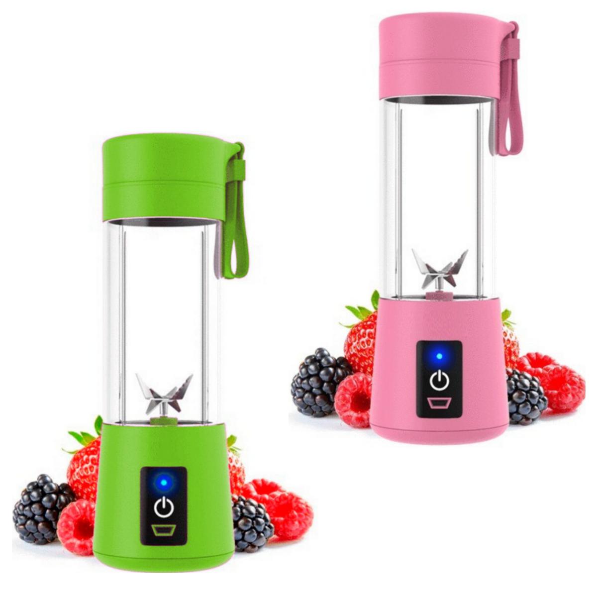 Miniatura Kit 3 Mini Liquidificador Portátil 6 Lâminas Potentes Usb Bivolt - Kit de eletroportáteis - Juice - Juice cup 6 lâminas potentes .