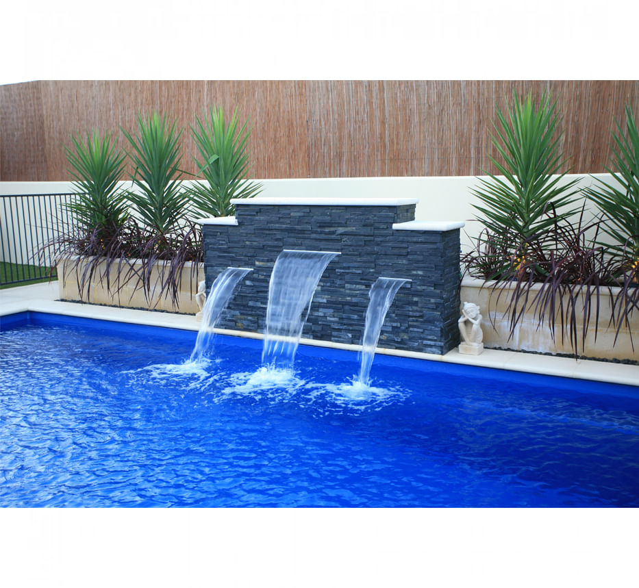 Miniatura Cascata De Embutir Parede Em Fibra 60cm Para Piscina