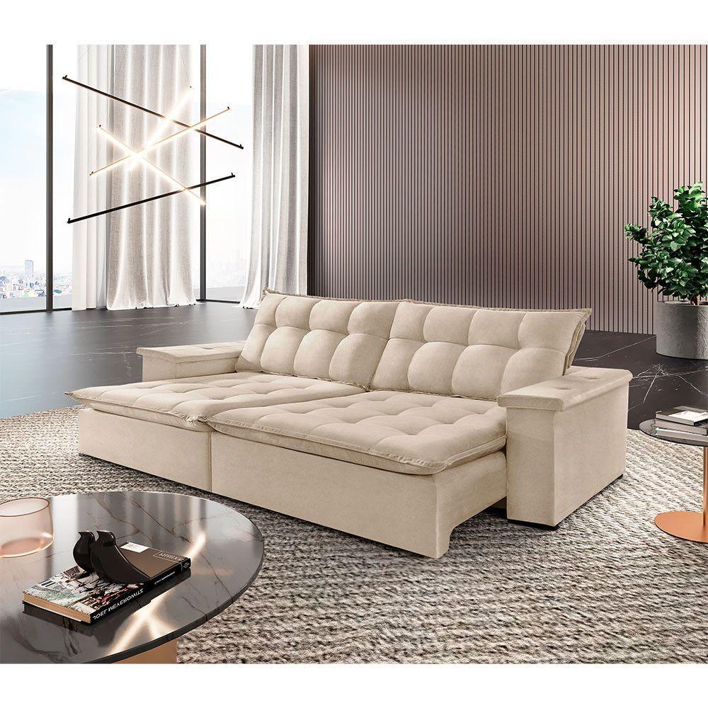 Miniatura Sofá Estilo Linho 2 Módulos 80cm B25cm Meu Sofá Online A294 Linho Creme