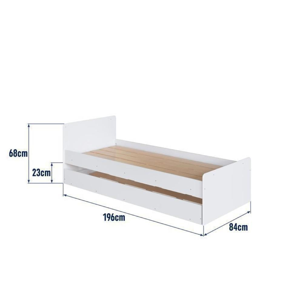 Berço Cama Multifuncional com Auxiliar 2 Colchões Branco