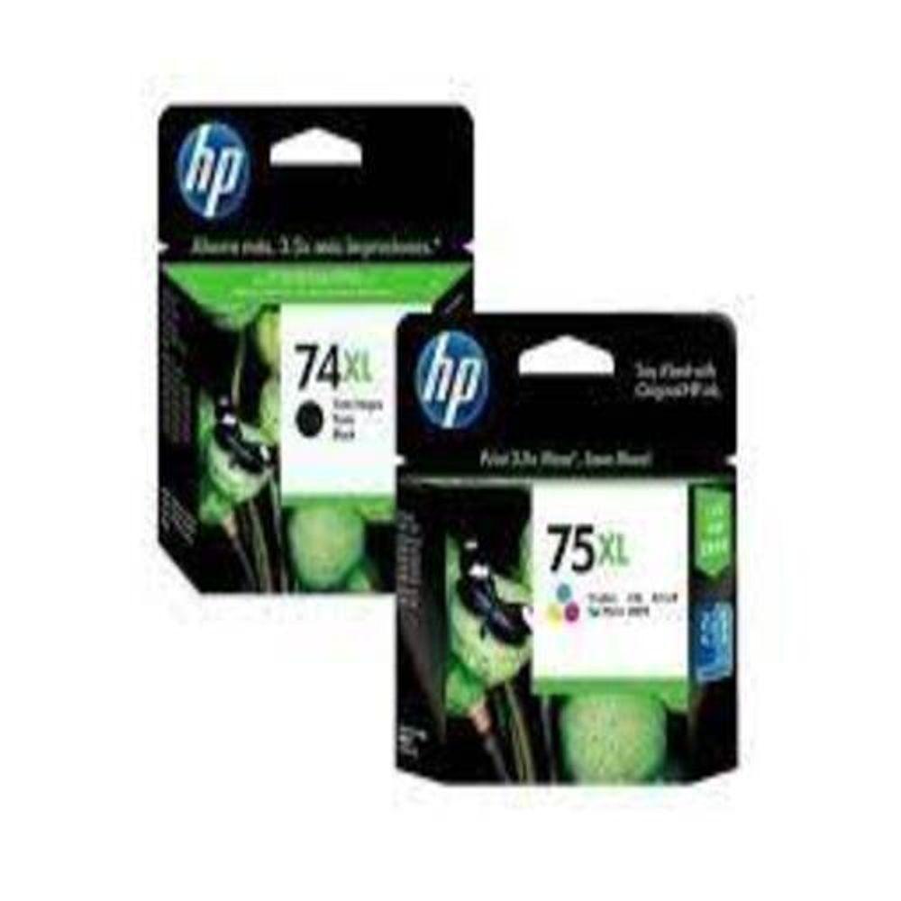 Miniatura Cartucho Hp 74xl 75xl Preto E Color