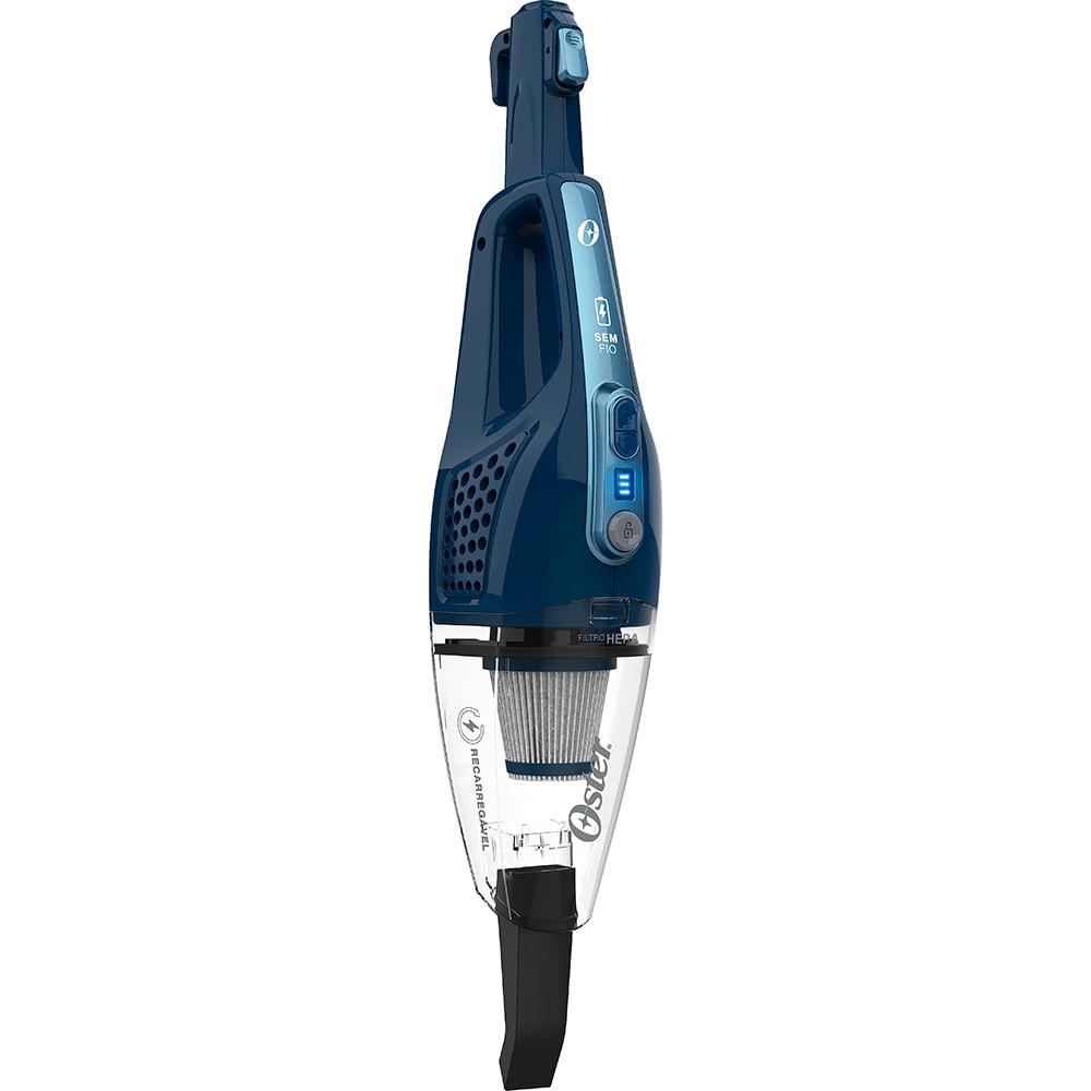 Miniatura Aspirador de Pó Sem Fio Azul Oster 3 em 1 OASP630 Bivolt