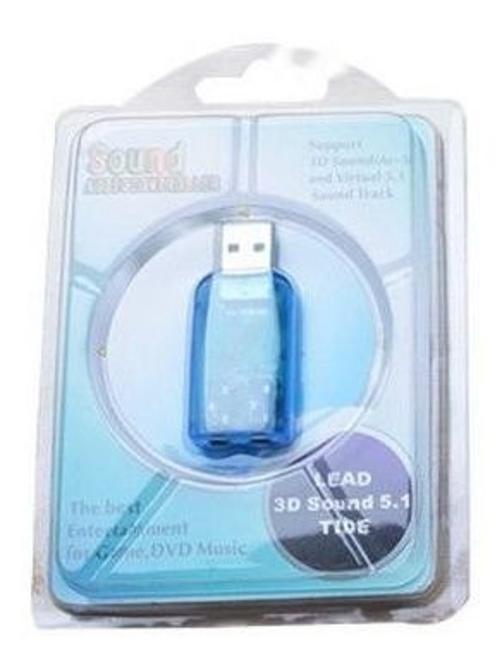 Adaptador Externo De Som 5.1 Usb Placa De Som Computador Pc