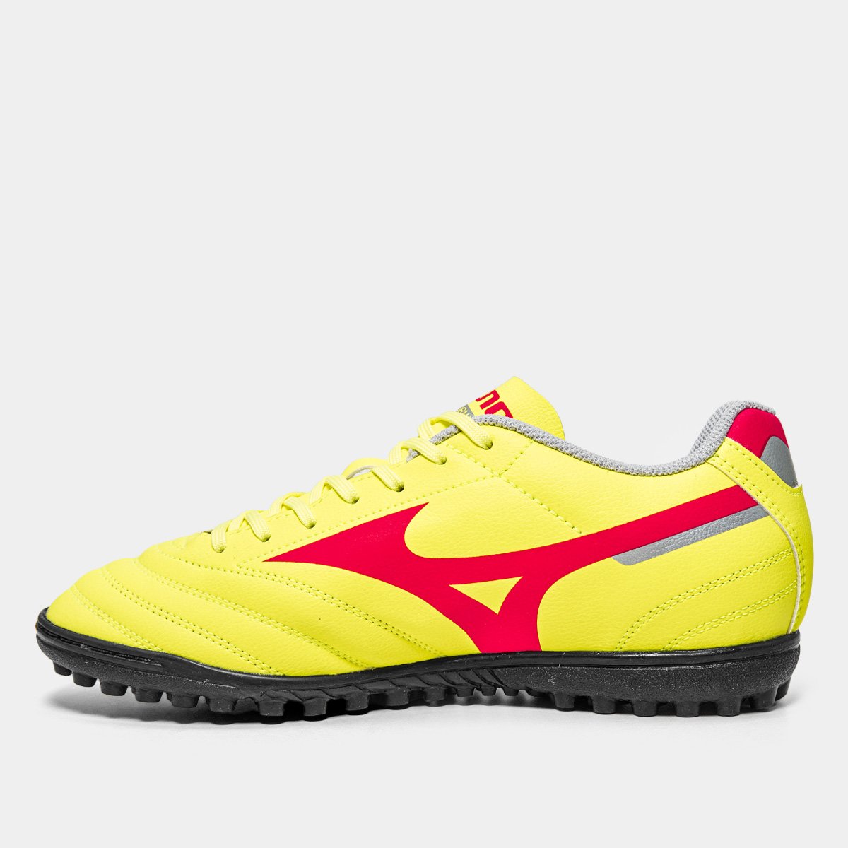 Chuteira Society Mizuno Morelia Club Unissex Amarelo+Vermelho - 38