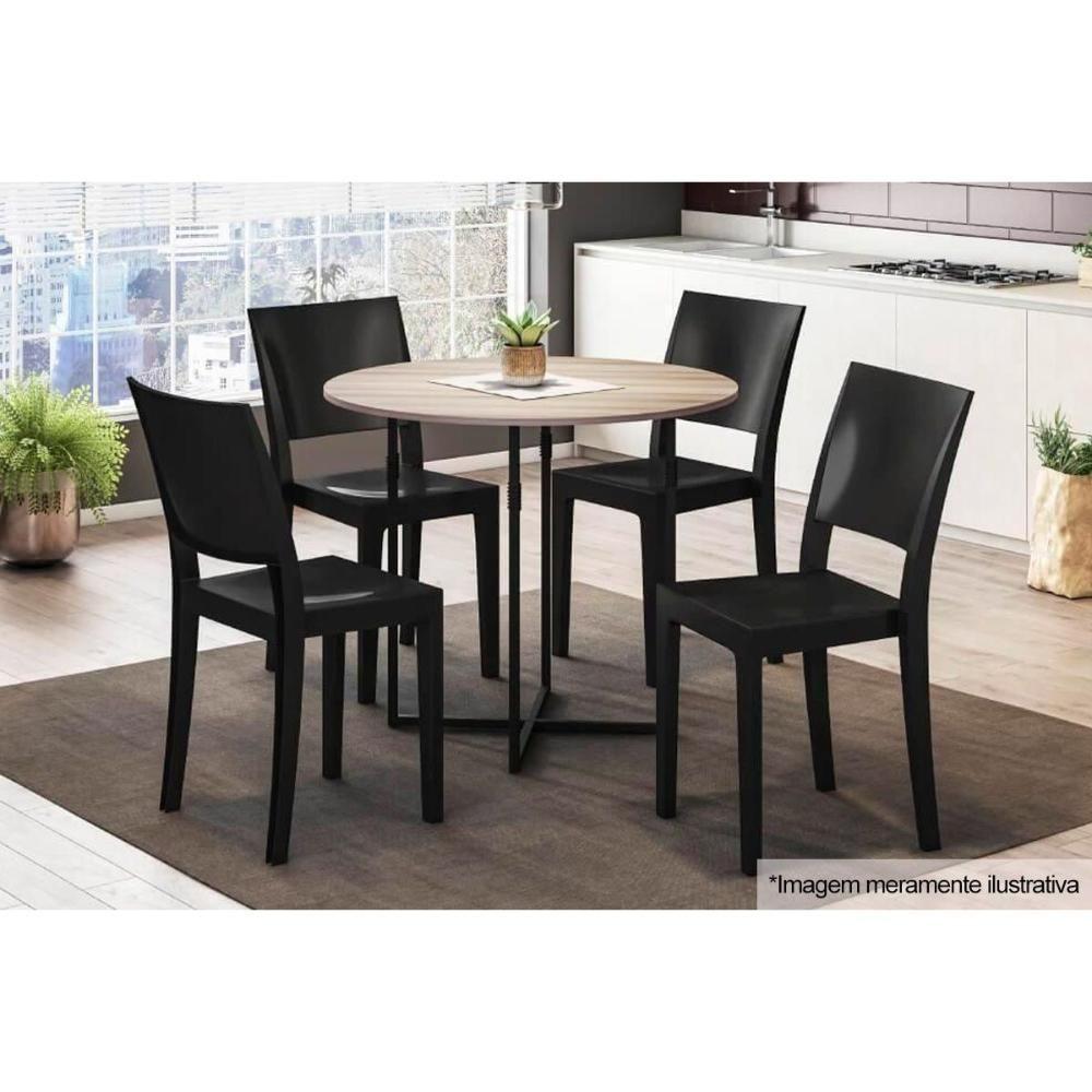 Miniatura Kit 4 Cadeiras Hydra Uz4002 4 Un Freijó Suede Capuccino