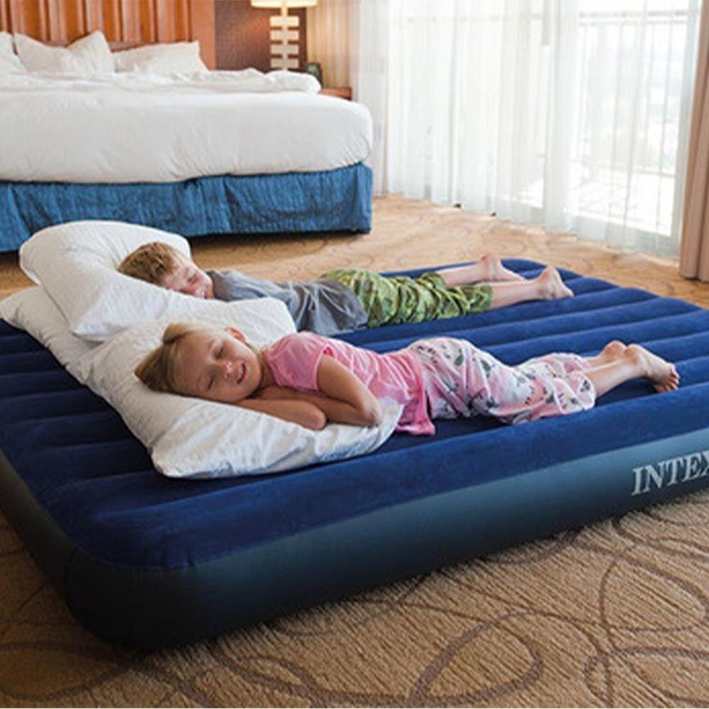 Miniatura Colchão Casal Inflável Intex Resistente Camping Viagem 68758