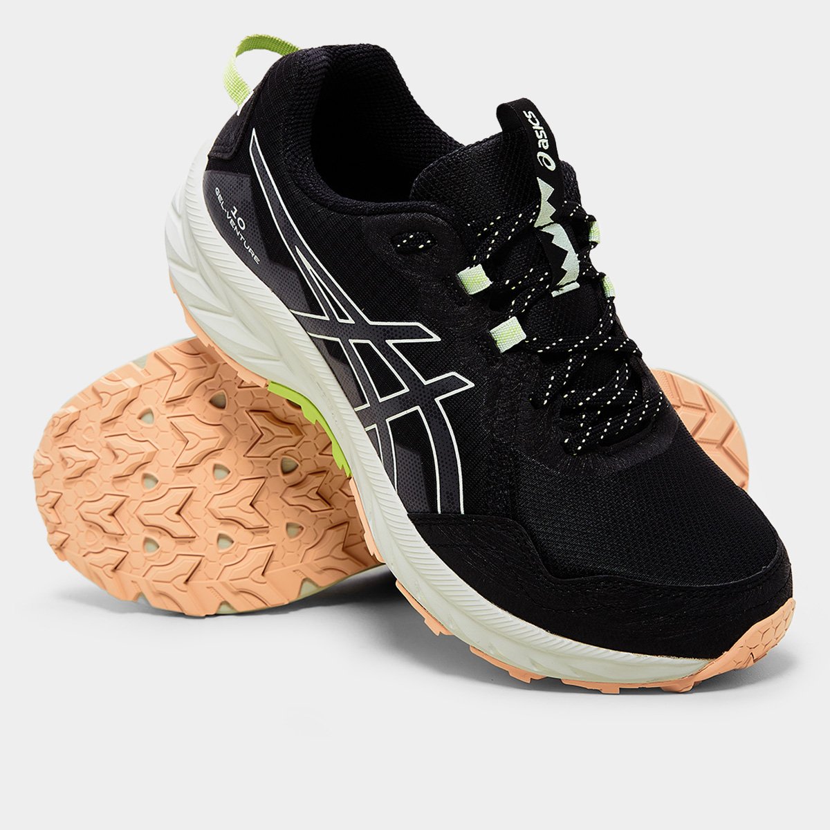 Miniatura Tênis Asics Gel-Venture 10 Feminino Preto+Cinza - 34