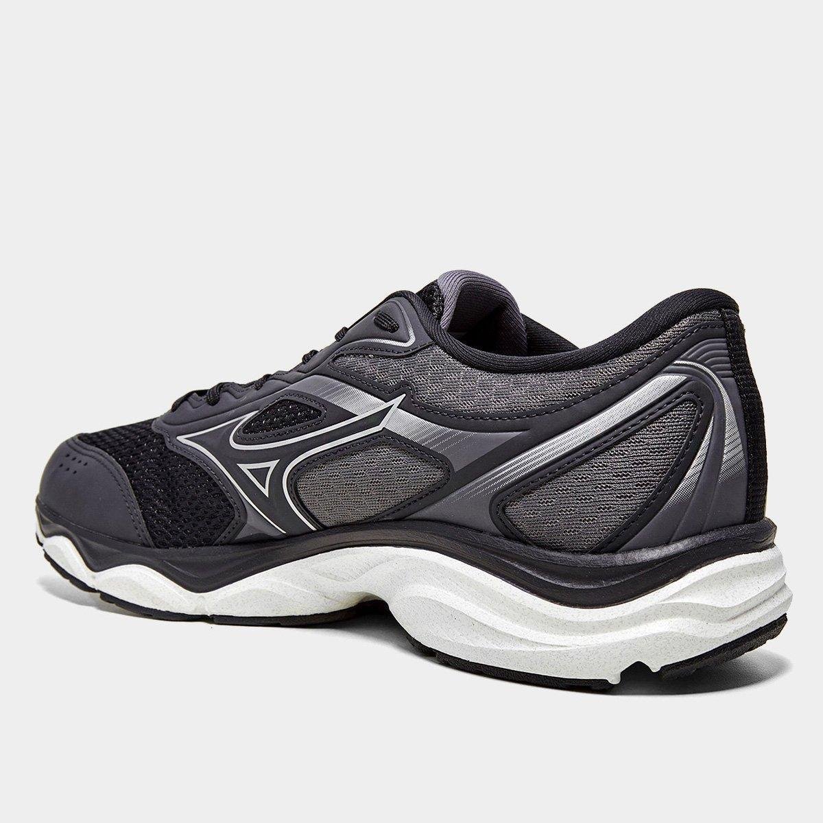 Miniatura Tênis Mizuno Hawk 5 Masculino Preto+Branco - 38