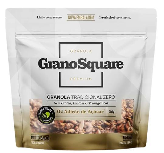 Miniatura Granola Premium sem glúten Granosquare 200g Kit 3x
