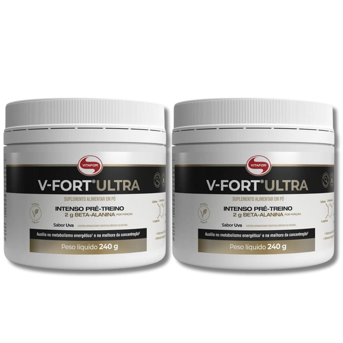 Miniatura Kit 2 V-Fort Ultra Uva Pote 240G Vitafor