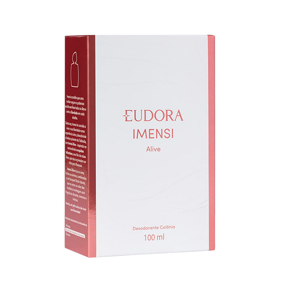 Miniatura Desodorante Colônia Eudora Imensi Alive 100ml