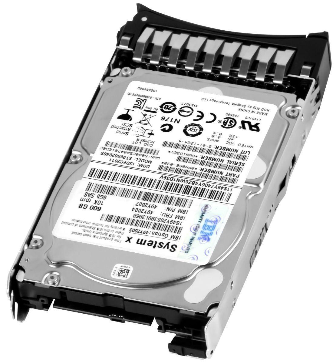Hd Sas Ibm 600GB 10k 2.5 45W7732 - Garantia 1 Ano