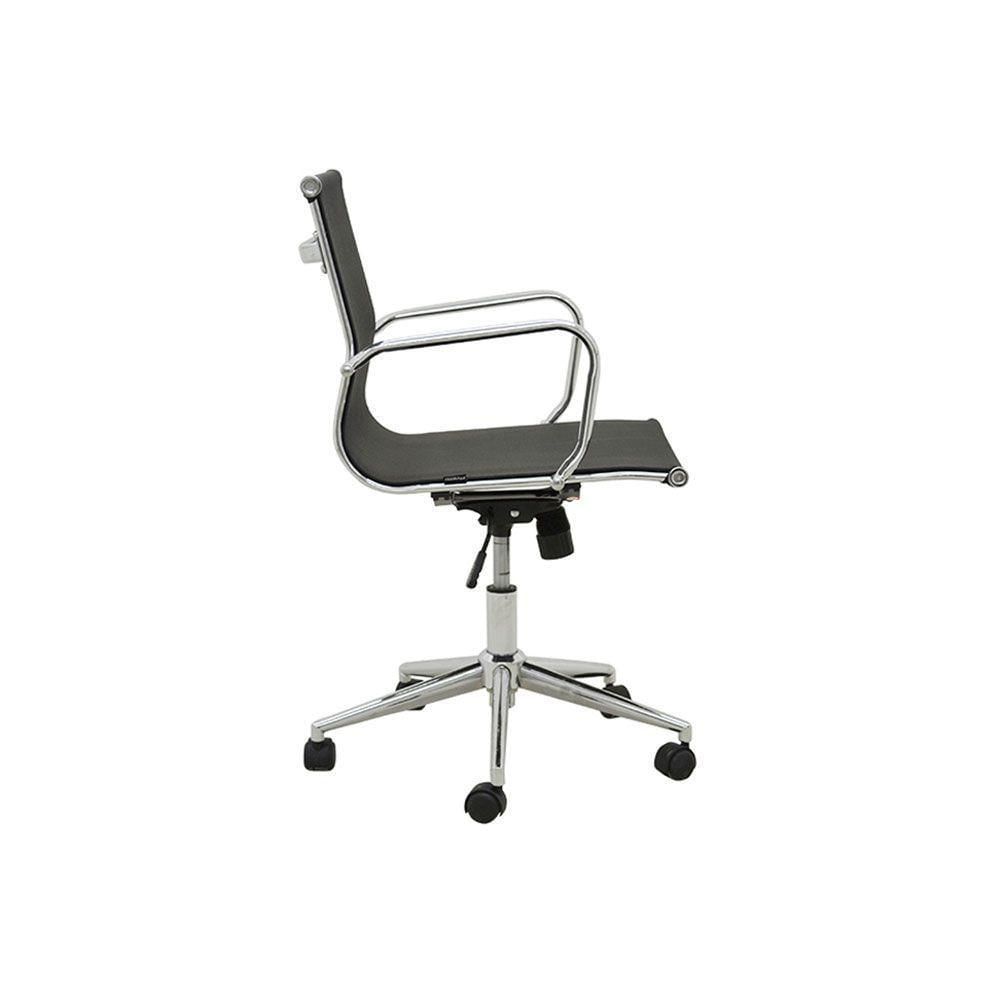 Miniatura Cadeira De Escritório Sevilha Baixa - Tela Preta