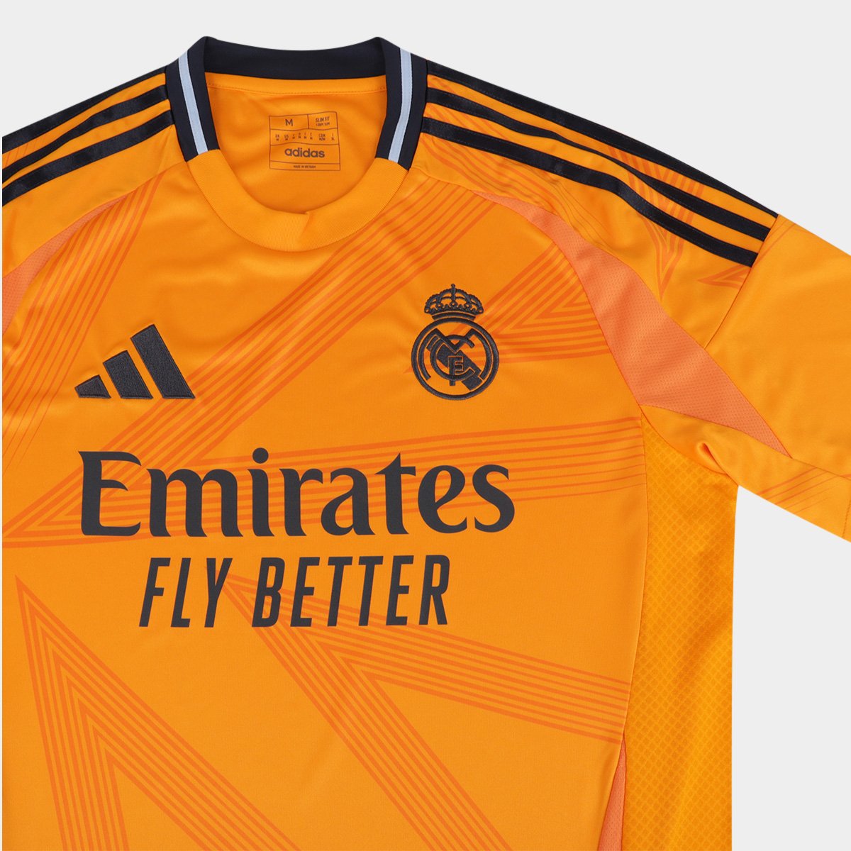 Camisa Real Madrid Away 24/25 s/n° Torcedor Adidas Masculina Laranja - EGG