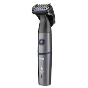 Aparador de Pelos Philco PAP02 USB Cinza/Azul - Bivolt