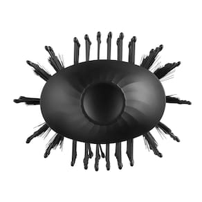 Miniatura Escova Oval Taiff Tourmaline com Cabo Giratório 1200W - Preta 110V