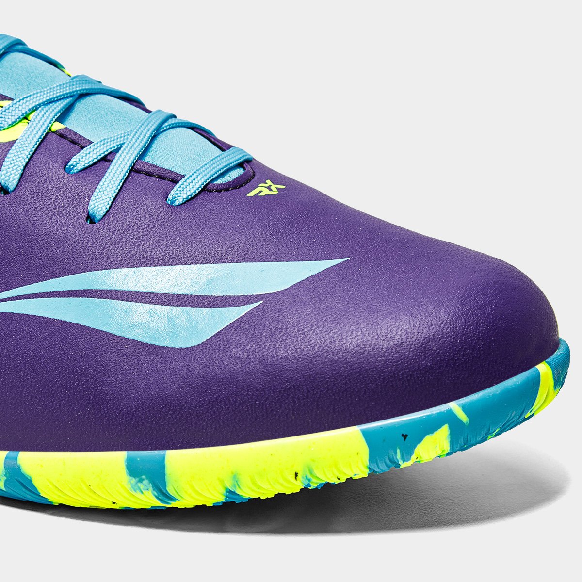 Chuteira Futsal Penalty Rx Locker Y-4 Masculina Roxo+Amarelo - 44