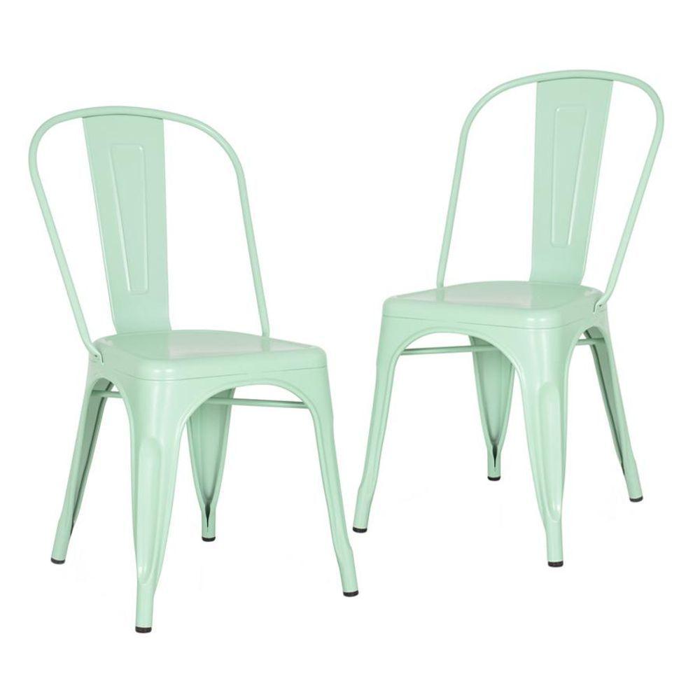 Miniatura Kit 2 Cadeiras Verde Claro