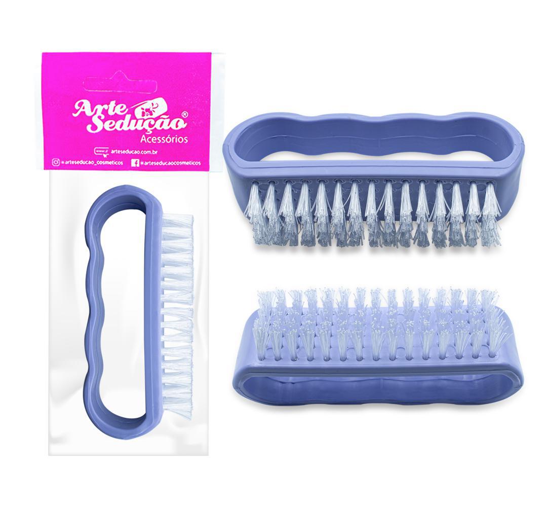 Miniatura Escova Para Unhas Escovinha Manicure Pedicure Multiuso 1 Und