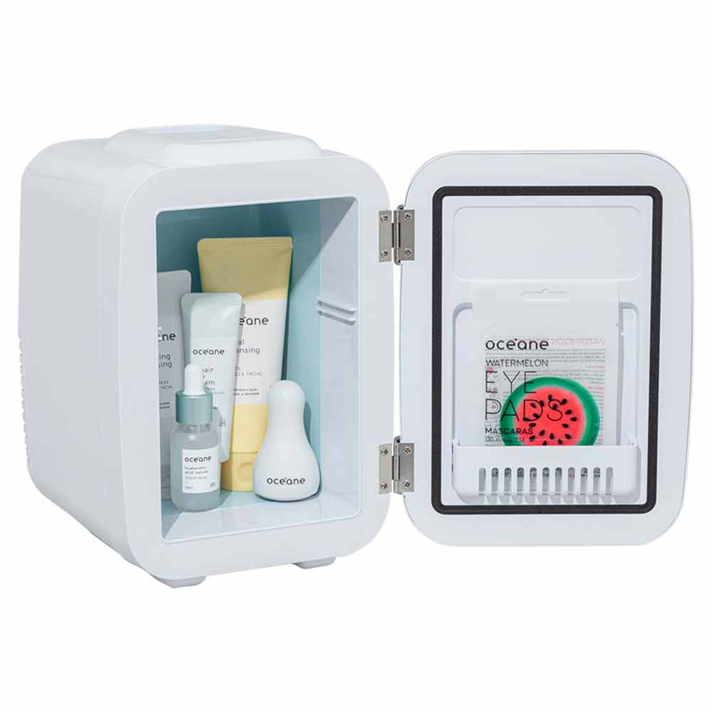Miniatura Mini Geladeira Océane Skincare Fridge 4L Branca