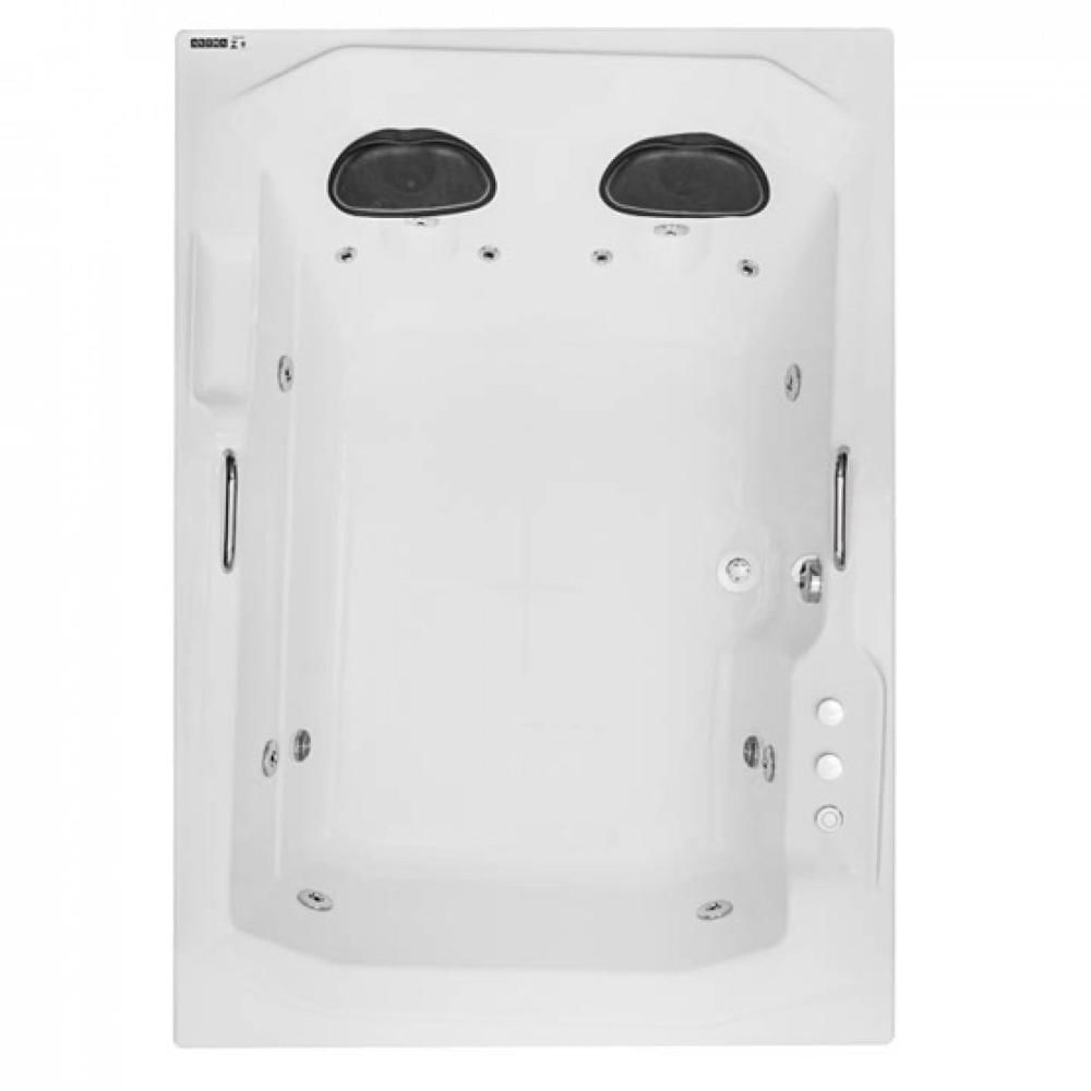 Miniatura Banheira Hidromassagem Astra Prima Maggiore Luxo 170cmx120cmx44cm - 04 Jatos Branco Gel-Coat P2 sem Aquecedor 110V