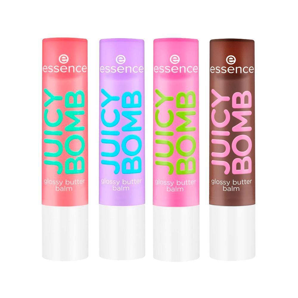 Miniatura Kit Essence Balm Labial Glossy 05 Choco-Lot + 3 Produtos
