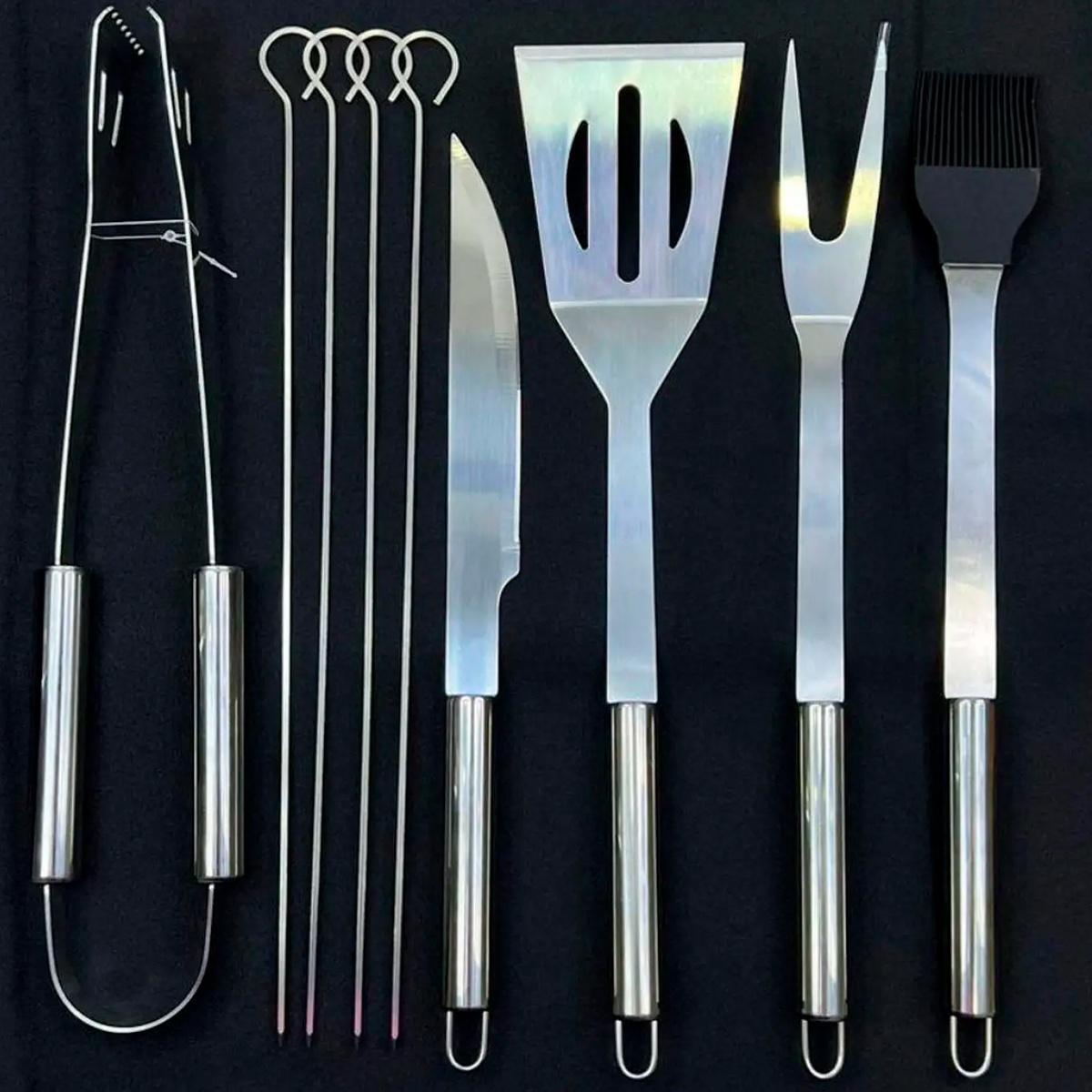 Miniatura Kit Churrasco De Luxo Para Churrasqueiro Experiente