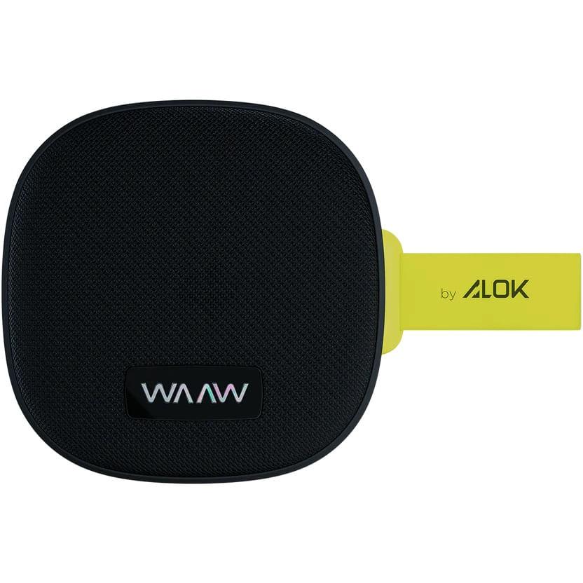 Caixa De Som Waaw Bluetooth Speaker Preto E Verde WAAW0002