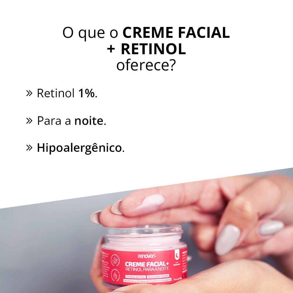 3 Potes Colágeno Verisol Renova Be + 1 Creme Facial Retinol