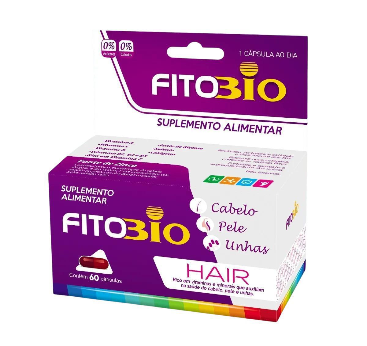 Miniatura Vitamina Fitobio Hair Cabelo E Unhas 60 Capsulas Imecap 60 capsulas - Cápsula