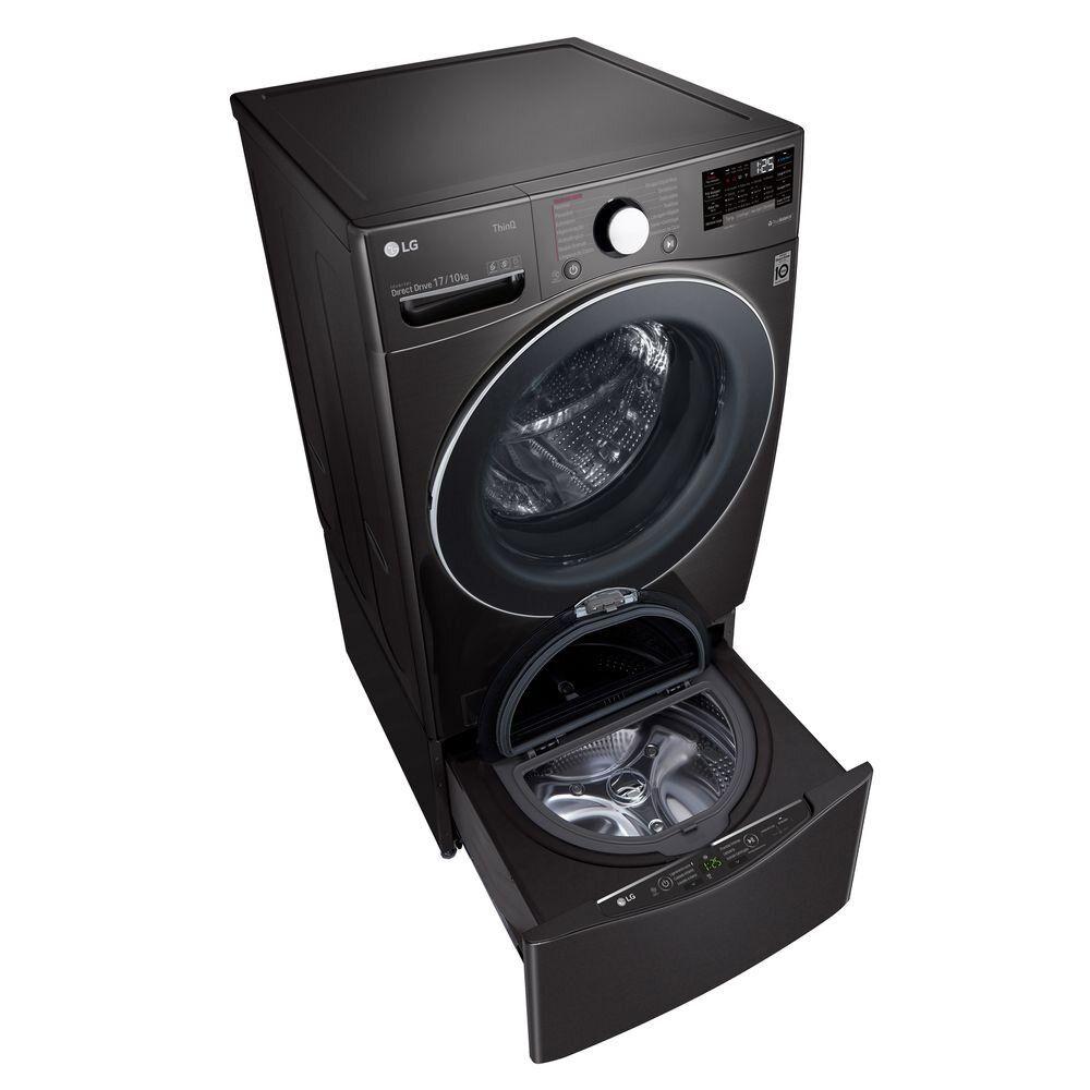 Lavadora de Roupas Lava e Seca Smart LG Aço Escovado com Wi-Fi ThinQ 17KG Preto 220V WD17BV2S6B 220v