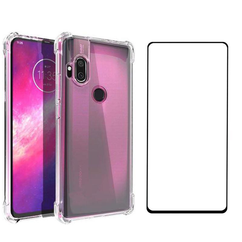 Miniatura Capa Motorola One Hyper Anti Impacto + Película 3D Vidro