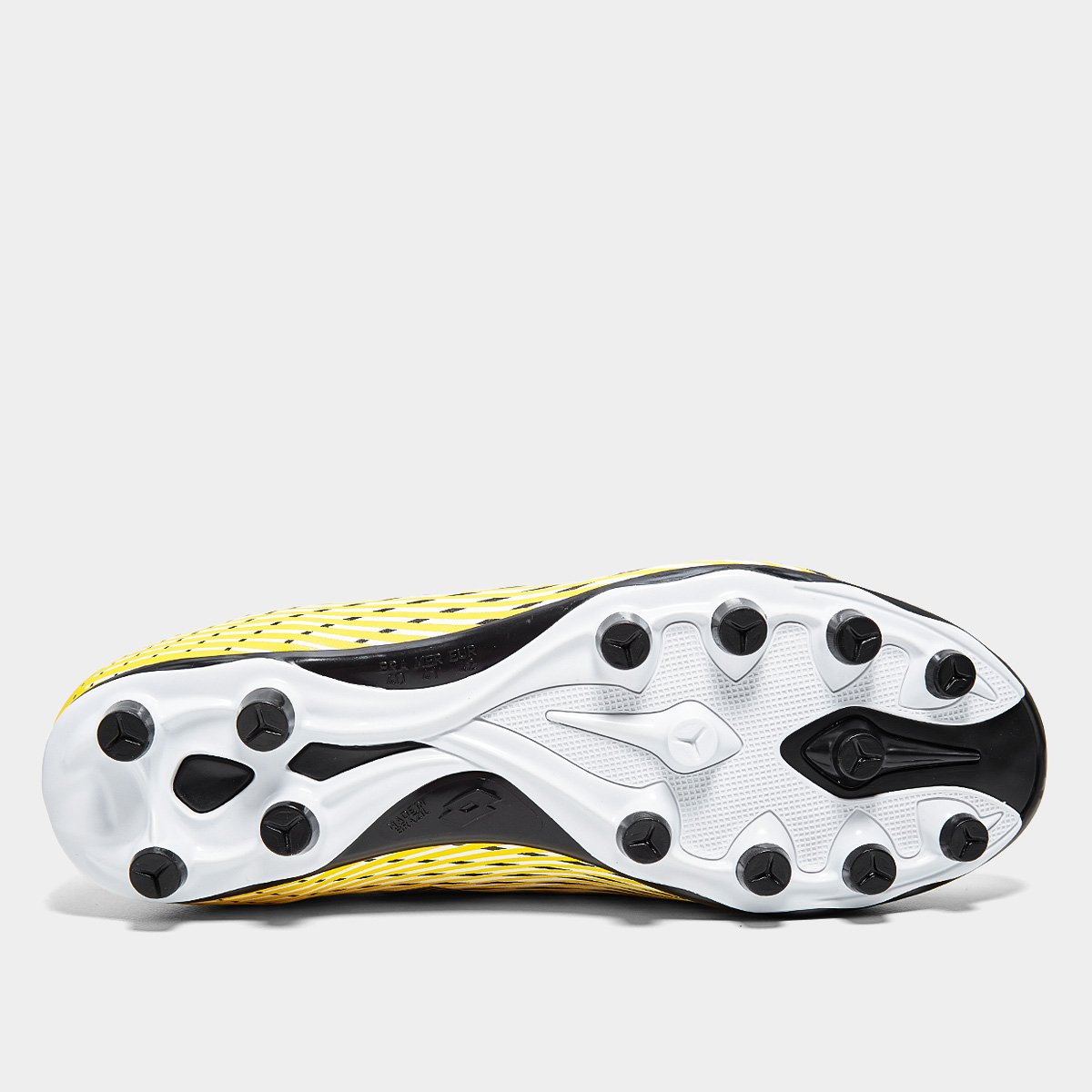 Miniatura Chuteira Campo Lotto Solista Razzo Unissex Amarelo+Preto - 37