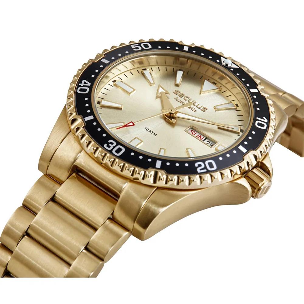 Miniatura Relógio Seculus Diver Automático 44237GPSVDA3 Dourado