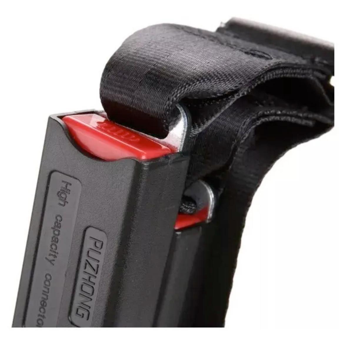 Miniatura Adaptador Cinto Isofix Universal Cadeirinha Carro Regulável 1,6 - Preto - Cinto de segurança para pet - Para carro - 2