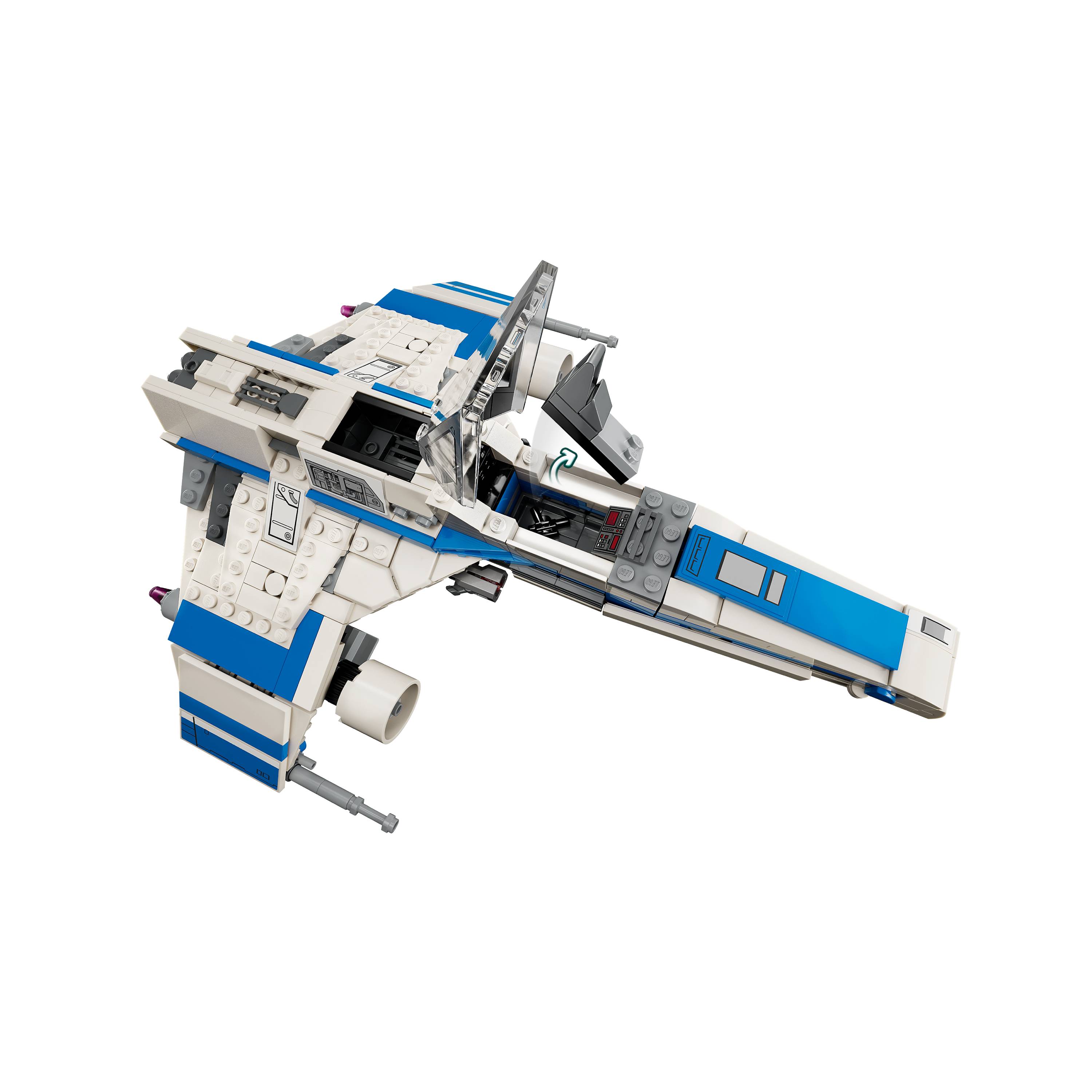 Miniatura LEGO Star Wars - E-Wing da Nova República™ vs. Caça Estelar de Shin Hati™