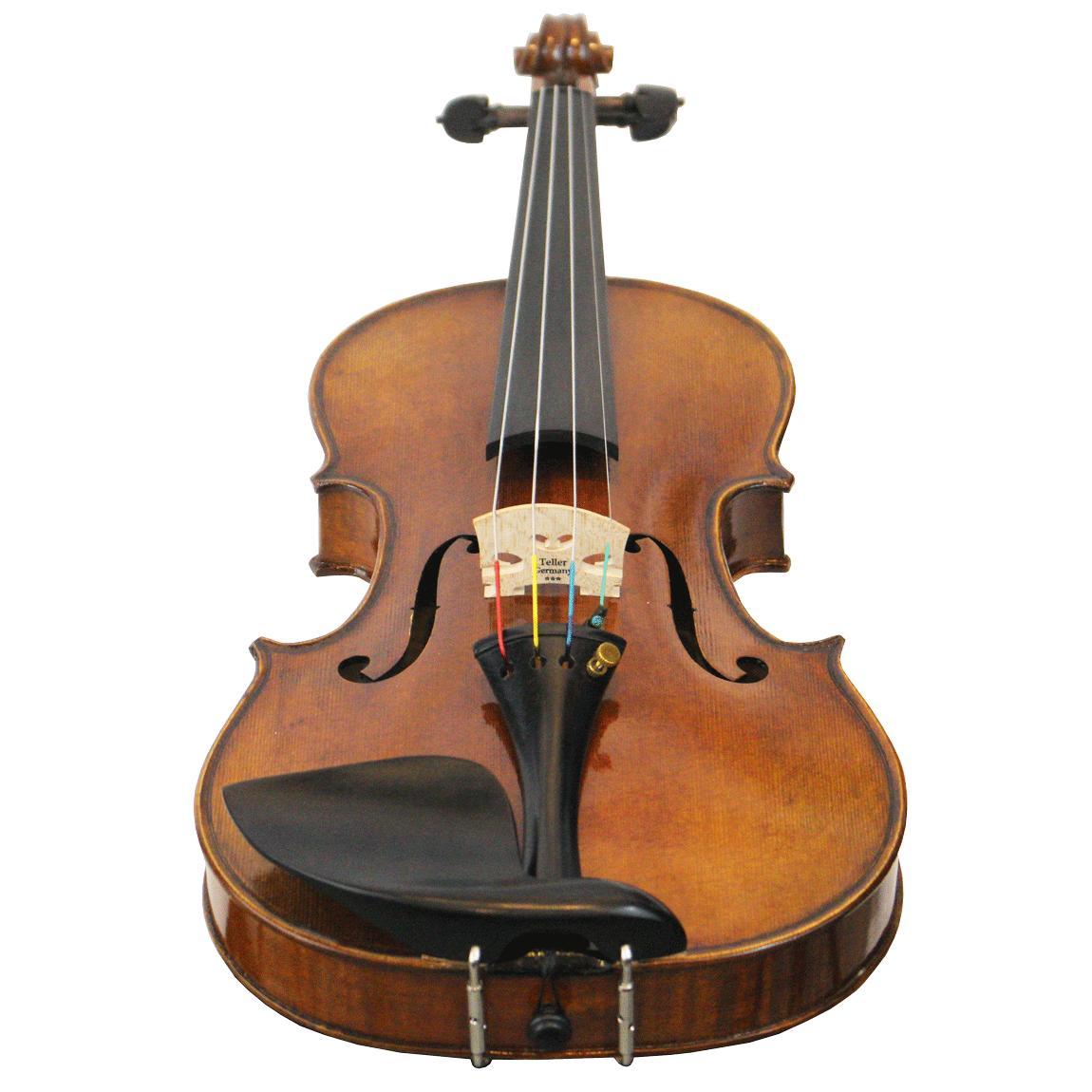 Miniatura Violino Feito À Mão Verniz À Óleo 4/4 Fundo Inteiro