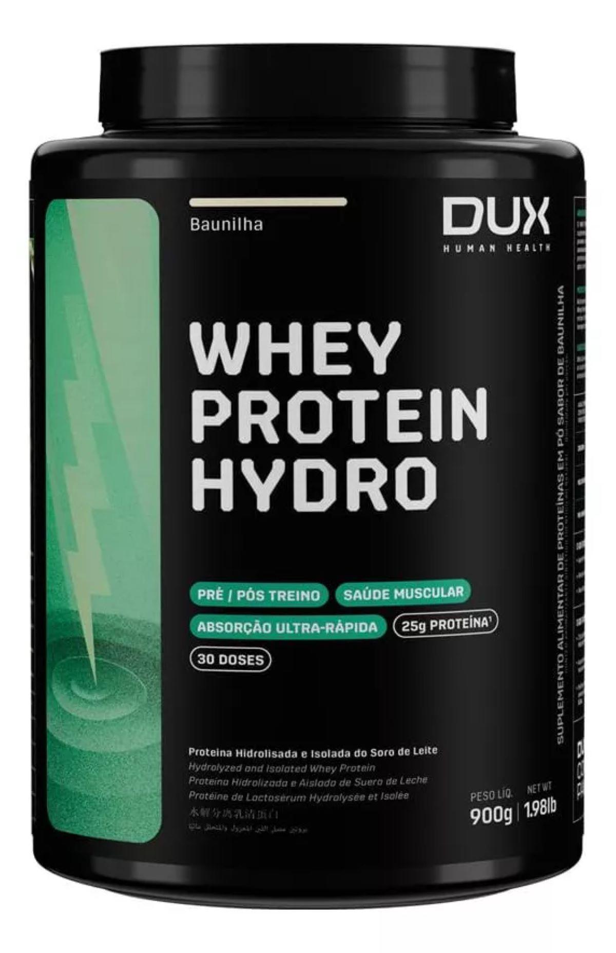 Miniatura Whey Protein Dux Hydro Baunilha 900G