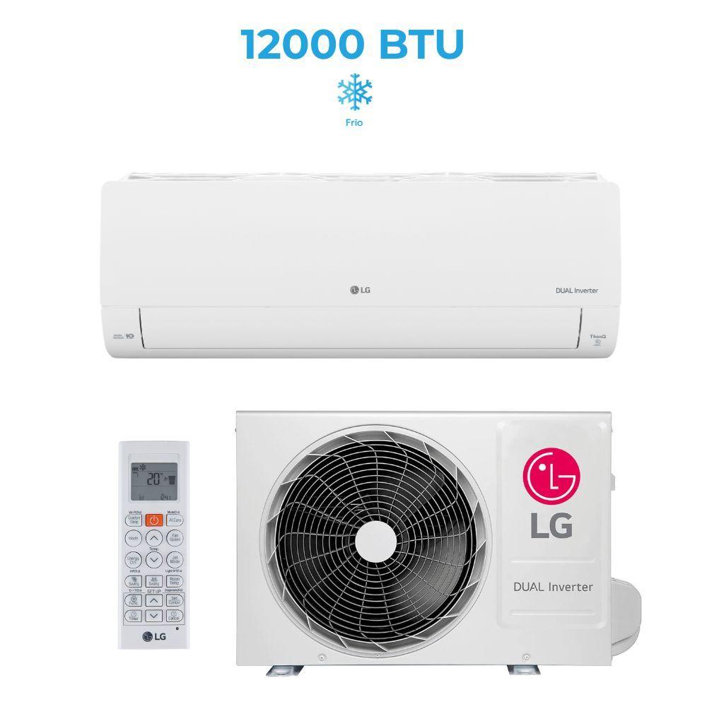 Ar Condicionado Split LG DUAL Inverter AI Voice 12000 BTUs Frio 220V S3-Q12JA31L