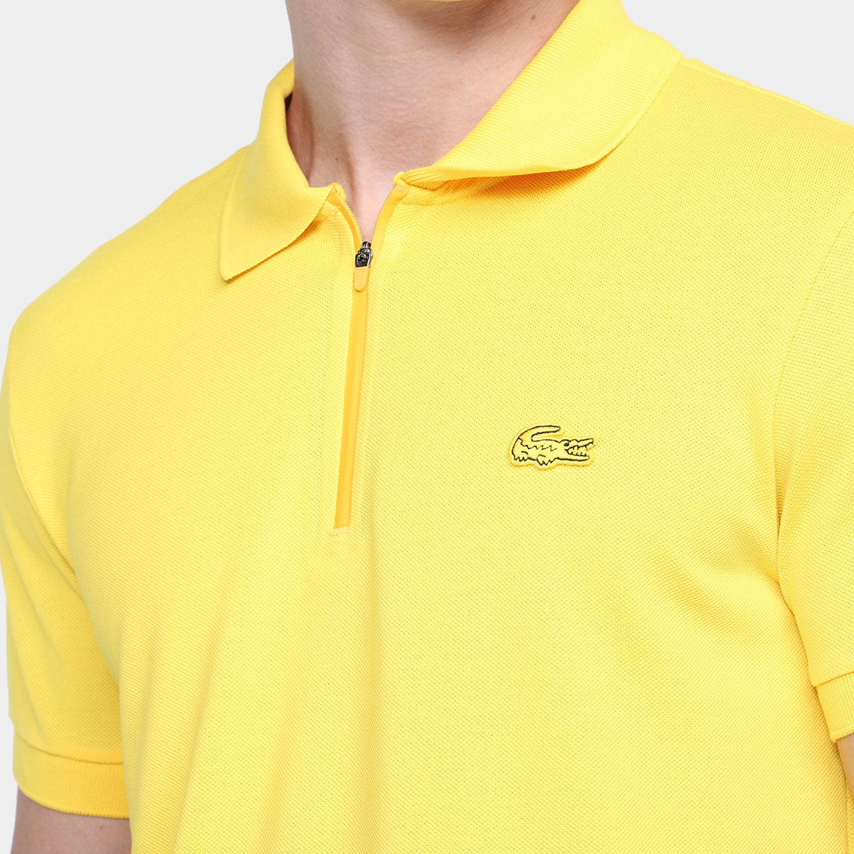 Miniatura Camisa Polo Lacoste Masculina Amarelo - G
