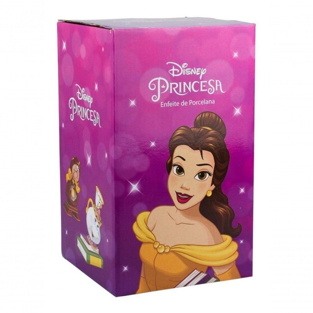 Miniatura Cofre Cofrinho Horloge Relógio Bela E A Fera 20cm Disney