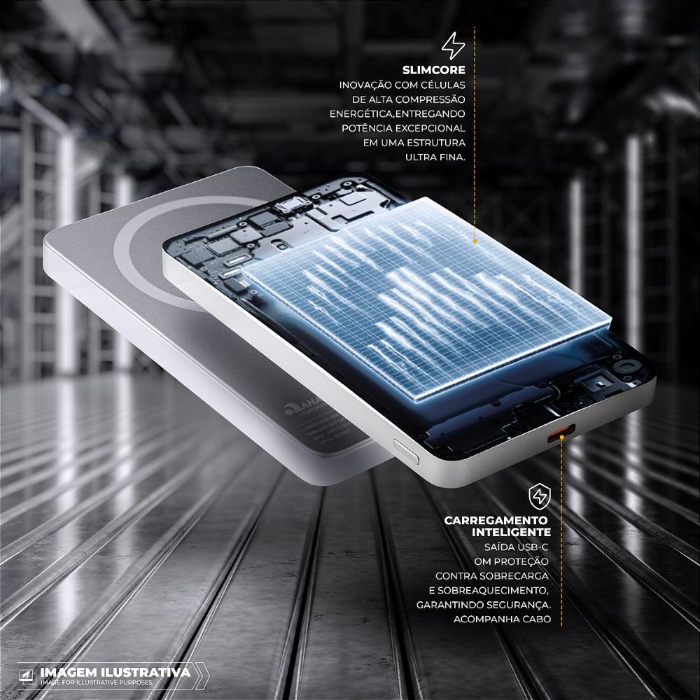 Carregador Portátil 5.000mAh - Ultra Slim  - Gshield