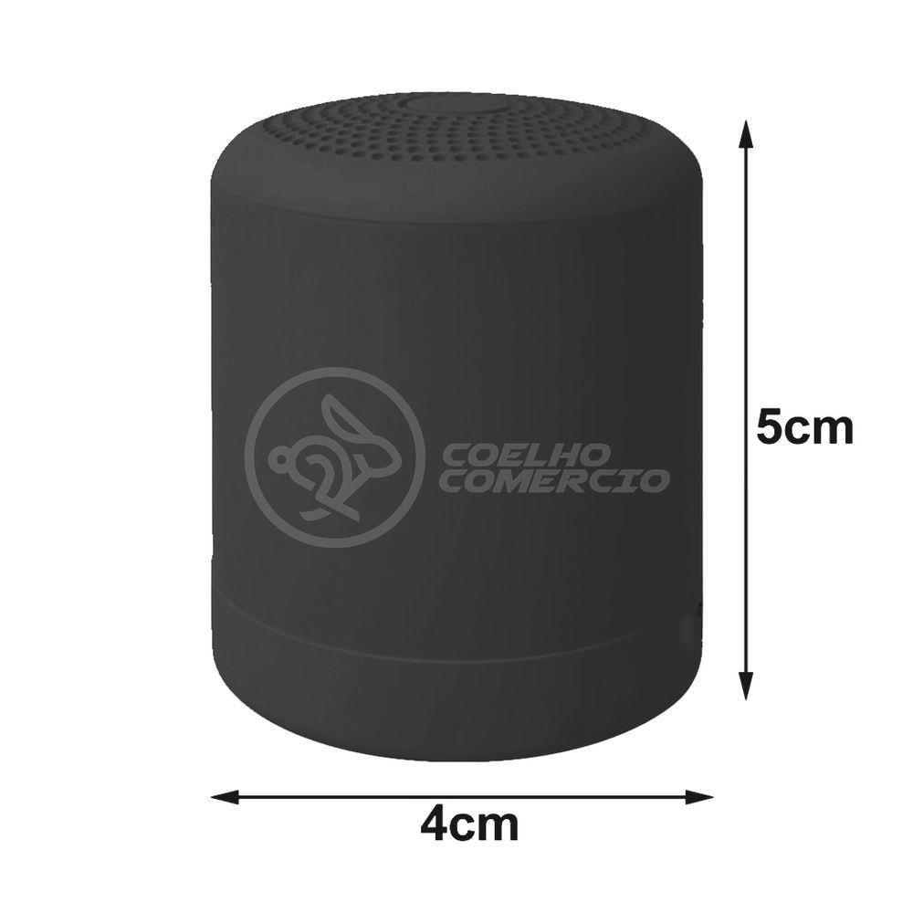 Miniatura Mini Caixa De Som Inpods Wireless Bluetooth V5 Preto