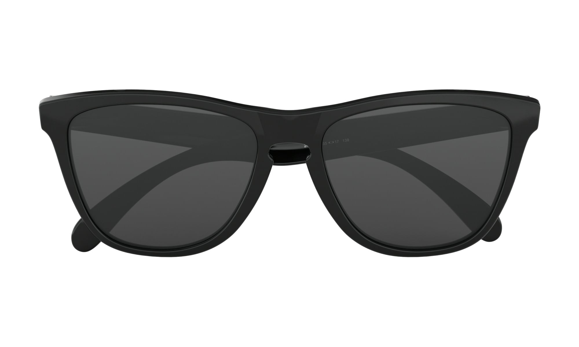 Miniatura Óculos Oakley Frogskins Polished Black lentes Grey