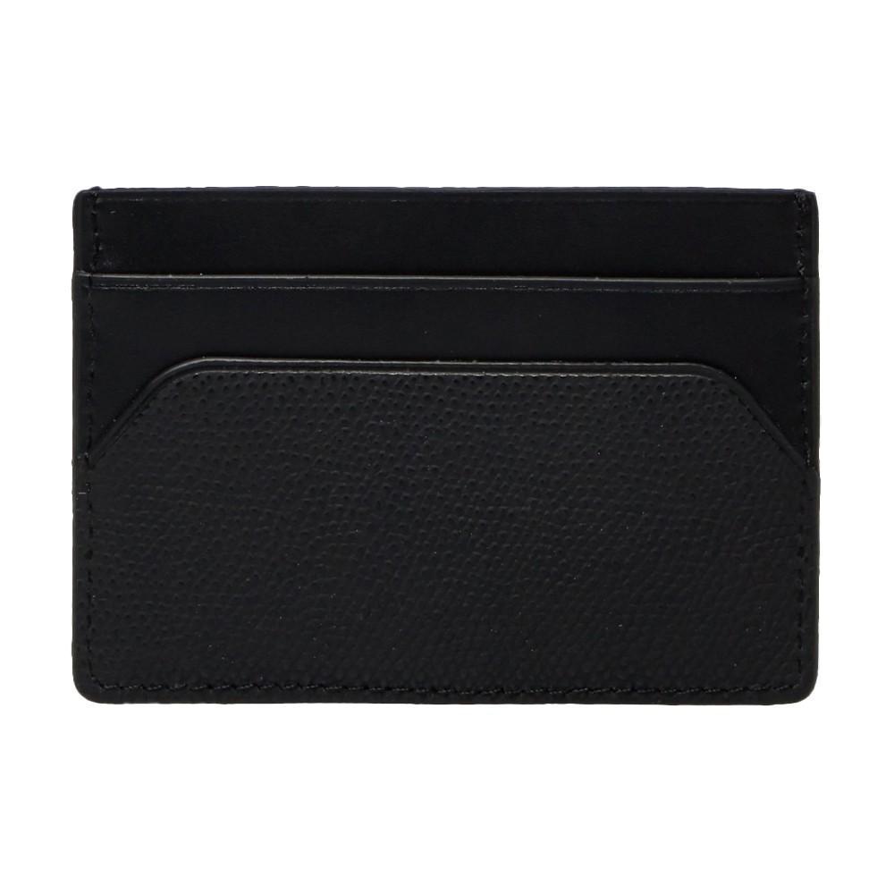 Miniatura Carteira Porta Cartão Tommy Hilfiger Holder Leather Cc Preto