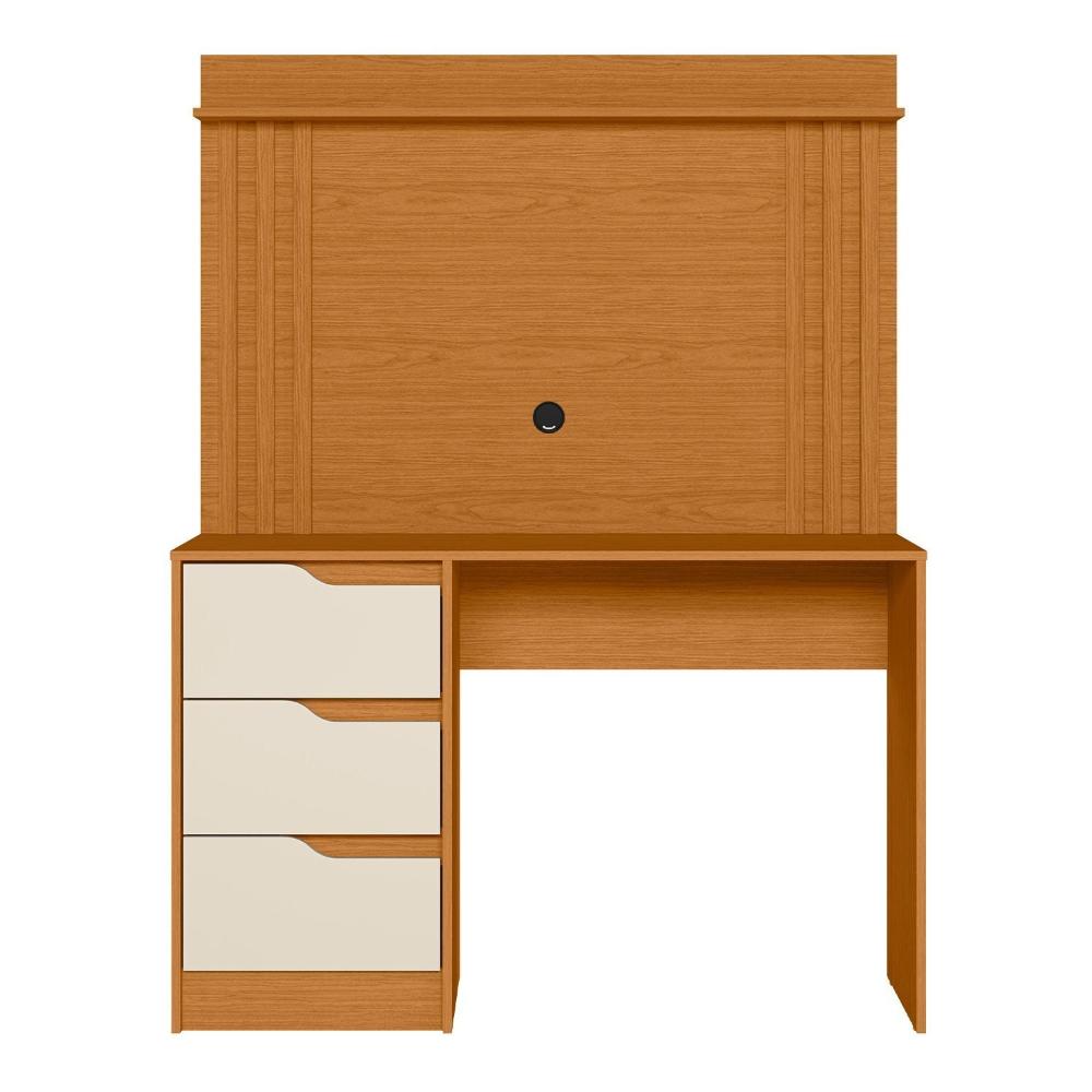 Miniatura Escrivaninha com Painel Doble120x159x46 cm Cinamomo/Off White