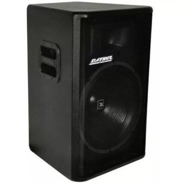 Miniatura Caixa De Som Ativa Datrel At15-300 300W 15 Pol Bivolt Preta